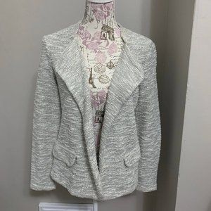 Anthropologie Heathered Gray Blazer Size Small